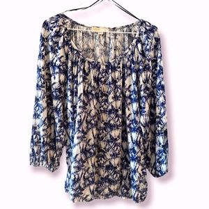 Micheal Kors Long Sleeve Tye Dye Blouse